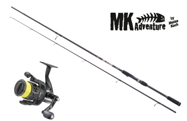 BALZER Matze Koch MK ADVENTURE Combo Barsch Zander Rute2,45m 6-22g Rolle Schnur